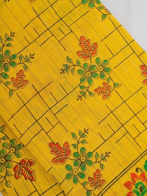 Sunlit Meadow – Handwoven Narayanpet Cotton Saree - Image 5